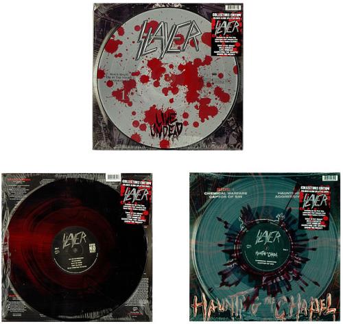 Slayer Complete Set Of Collectors Edition Vinyl Albums US 4-LP